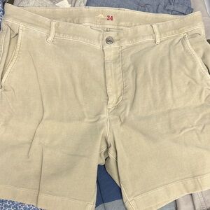 Men's Faherty Stretch Terry Tan Shorts